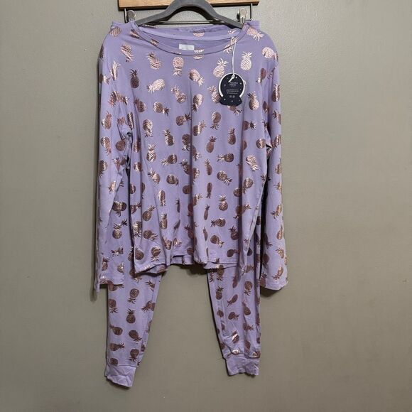Chelsea Peers - Matching Pineapple Pajama Set - Size Medium NWT - Picture 5 of 7